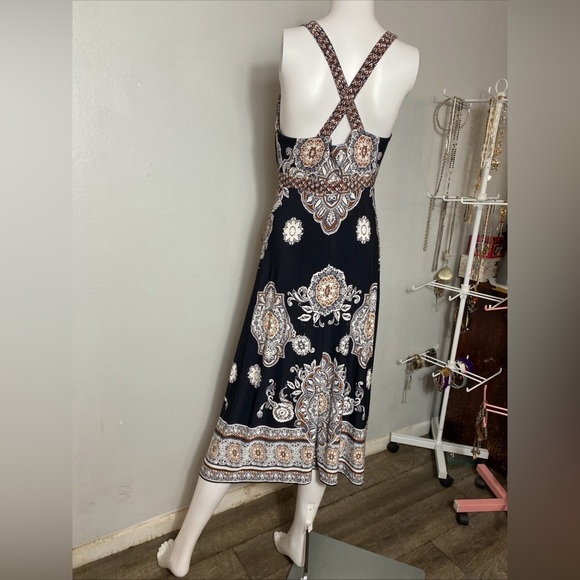 INC International Concepts Printed Maxi Dress size M - Picture 6 of 9